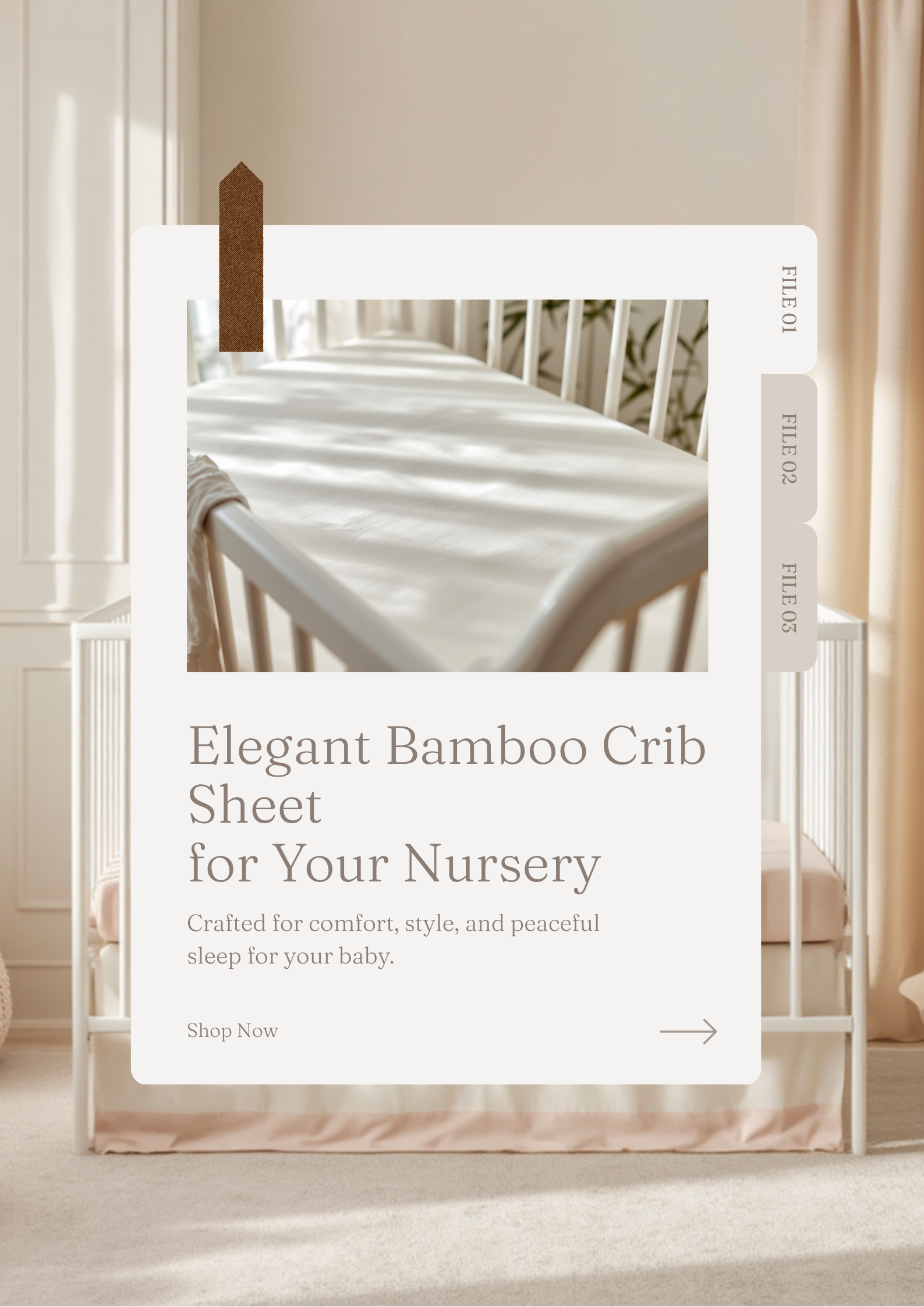 OASISÉ Bamboo Crib Sheet