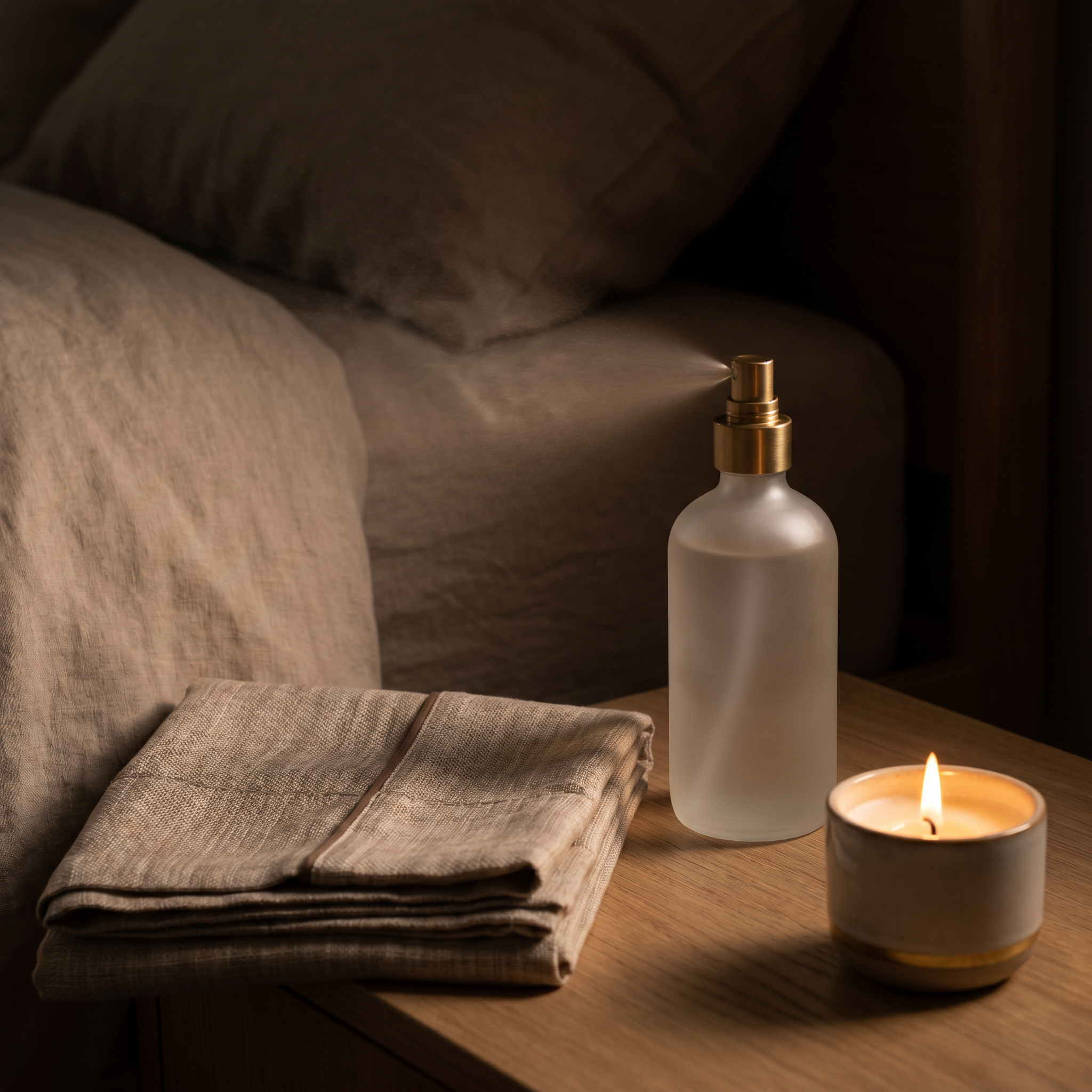 OASISÉ bedtime ritual with pillow mist