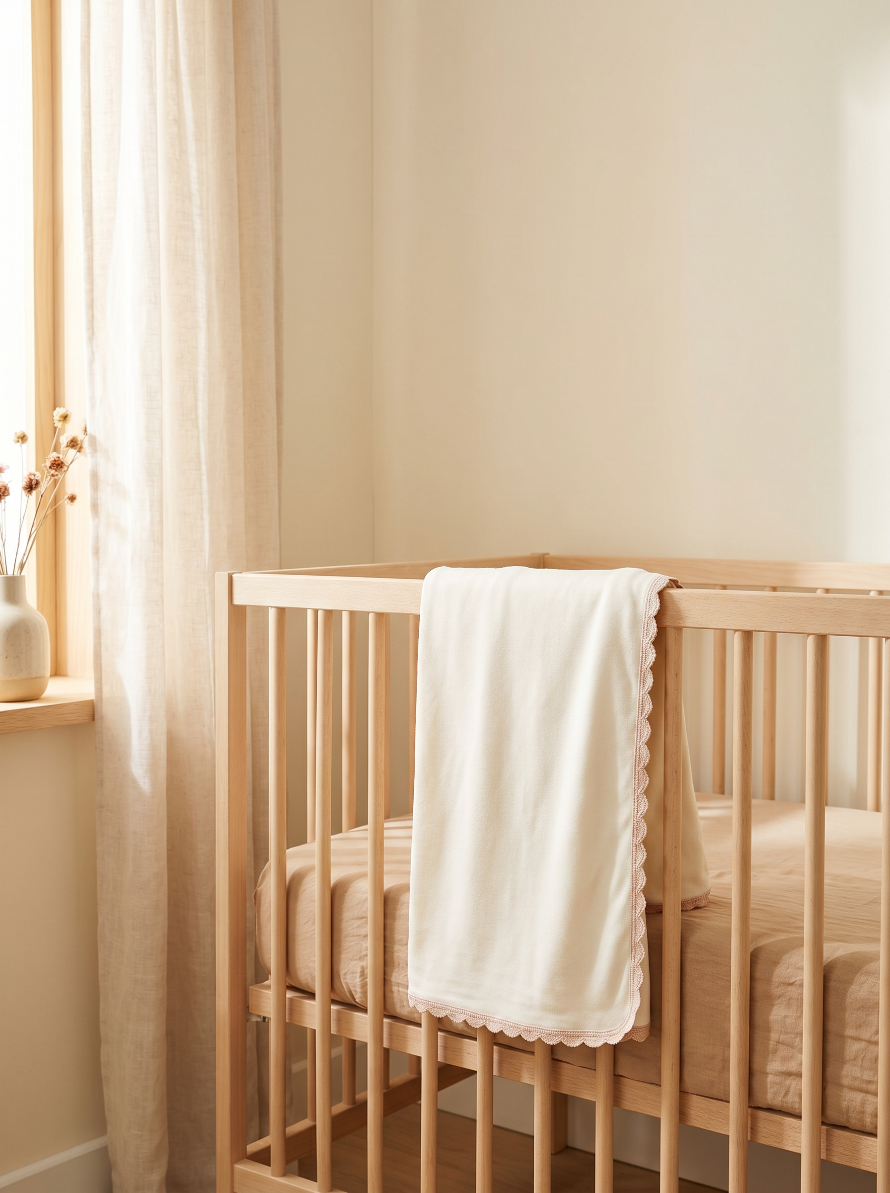 OASISÉ bamboo baby bedding in a serene nursery